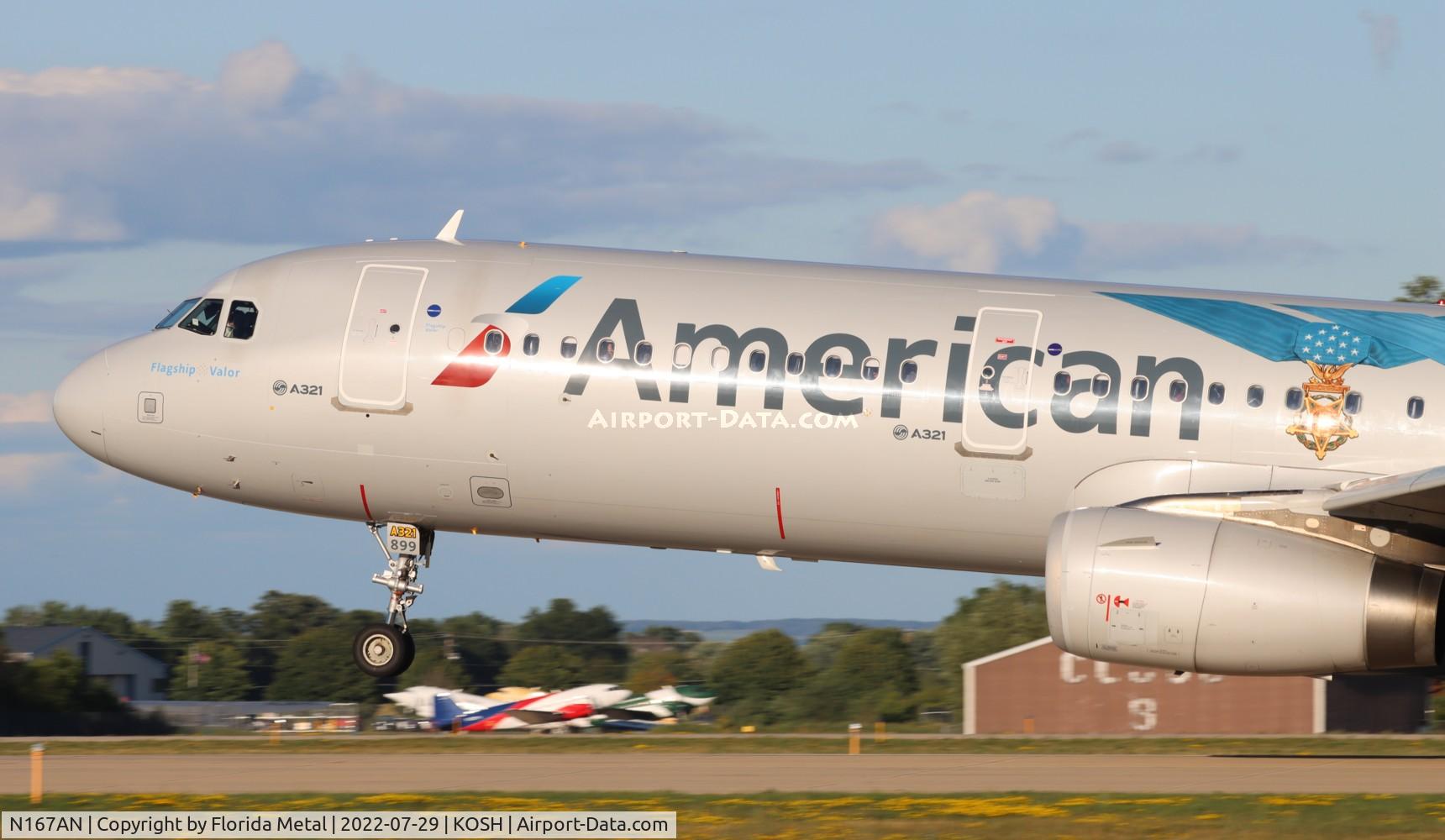N167AN, 2016 Airbus A321-231 C/N 7013, OSH 2022