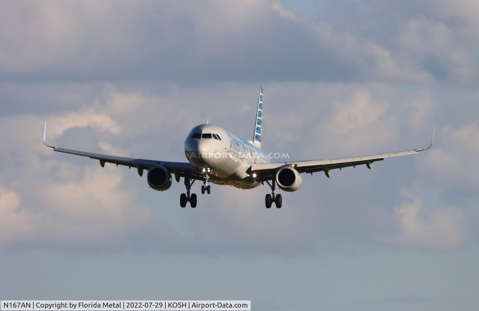 N167AN, 2016 Airbus A321-231 C/N 7013, OSH 2022