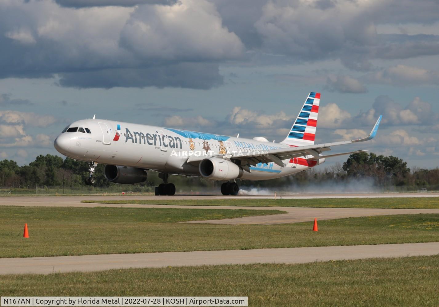 N167AN, 2016 Airbus A321-231 C/N 7013, OSH 2022