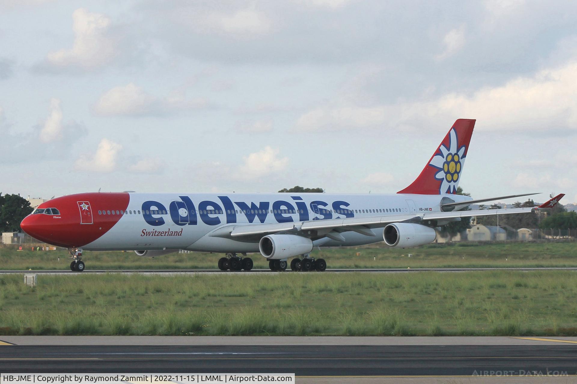 HB-JME, 2003 Airbus A340-313X C/N 559, A340 HB-JME Edelweiss Air