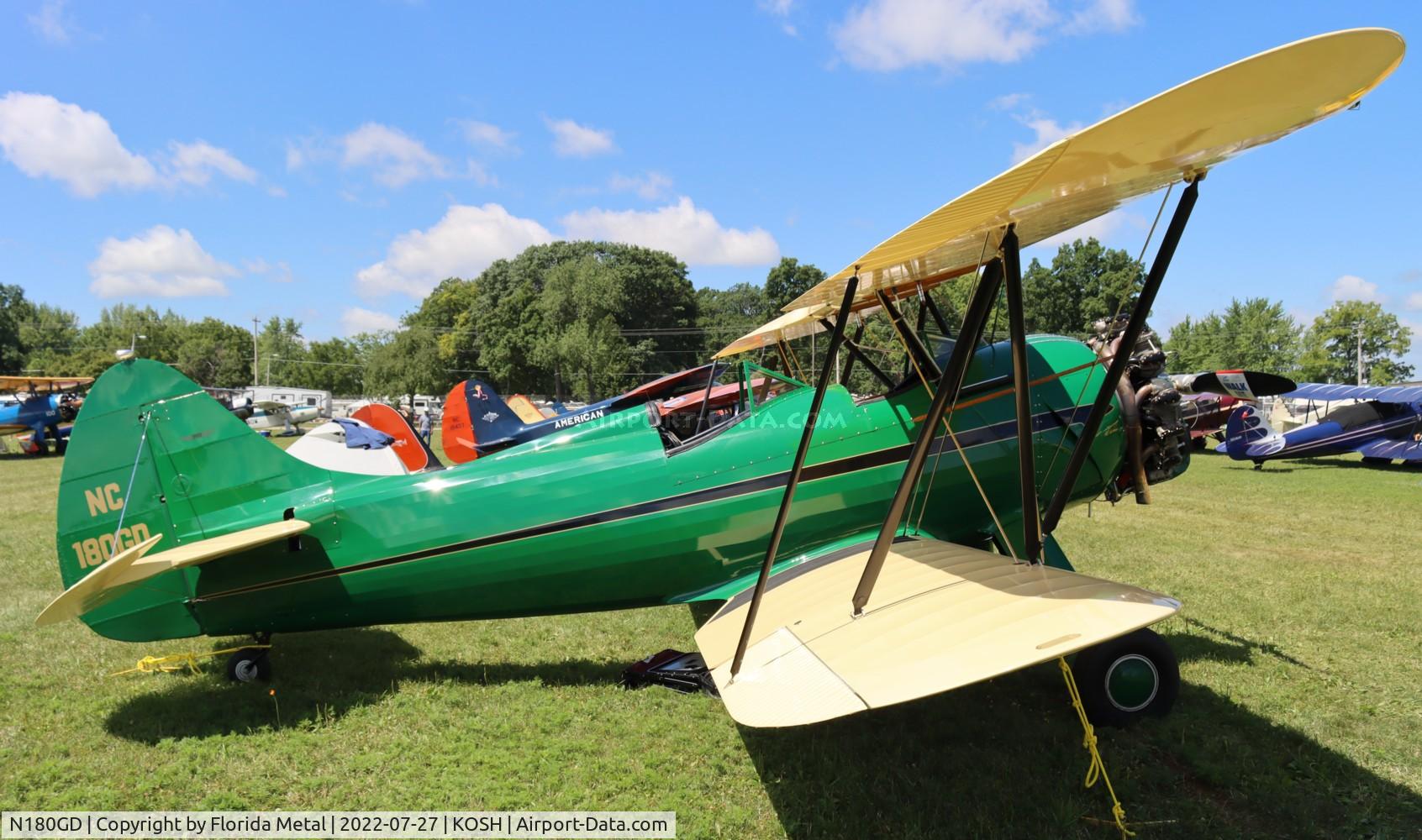 N180GD, 1941 Waco UPF-7 C/N 5599, OSH 2022
