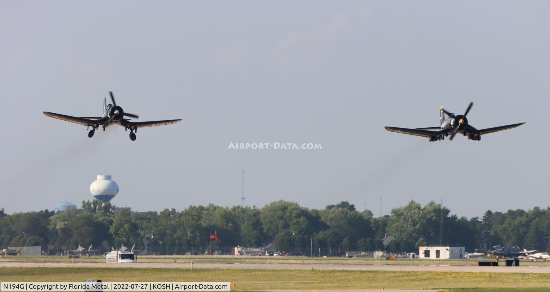 N194G, Goodyear FG-1D Corsair C/N 3311, OSH 2022