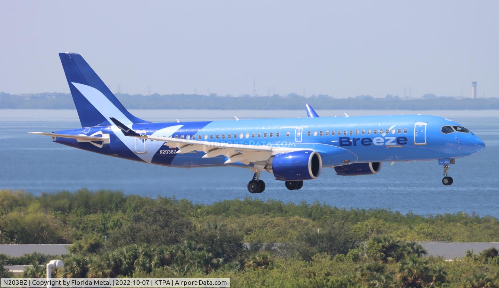 N203BZ, 2021 Airbus A220-300 C/N 55128, TPA 2022