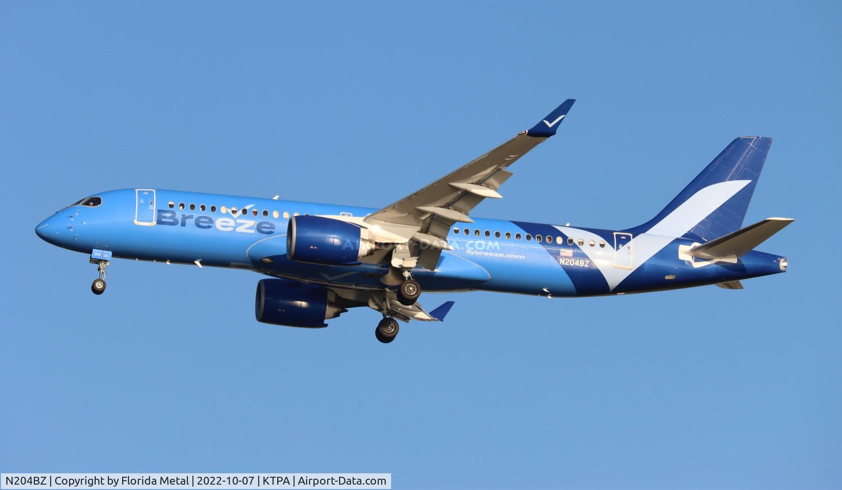 N204BZ, 2022 Airbus A220-300 C/N 55137, TPA 2022
