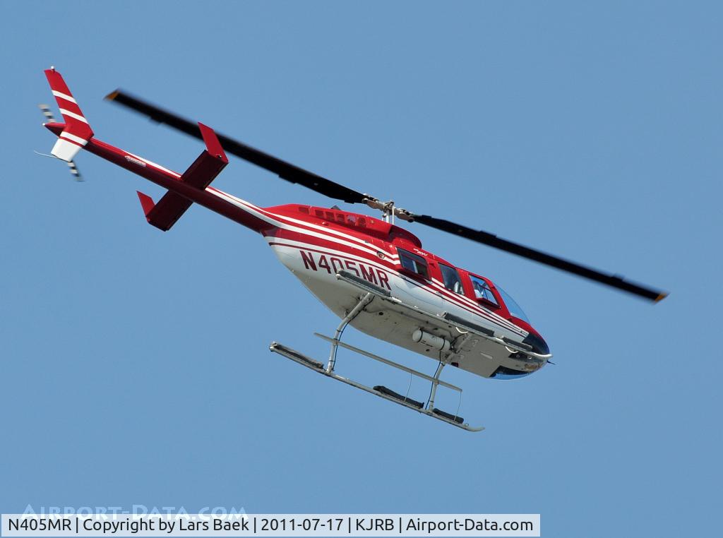 N405MR, 2009 Bell 206L-4 LongRanger C/N 52391, Just before landing