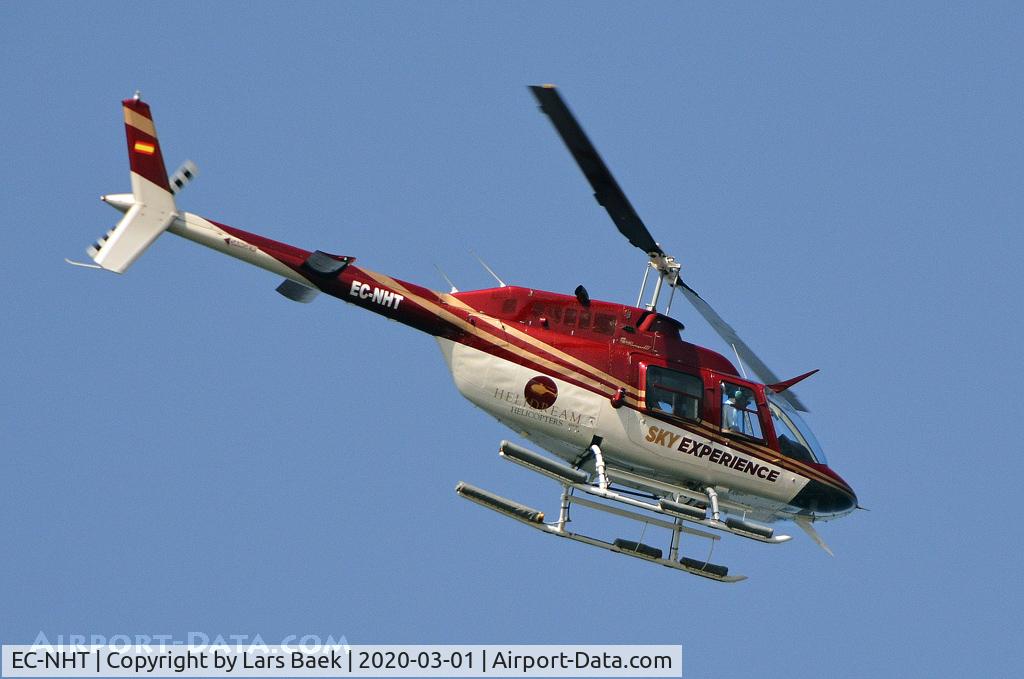 EC-NHT, 1972 Bell 206B JetRanger III C/N 1246, In flight over Los Cristianos, Tenerife