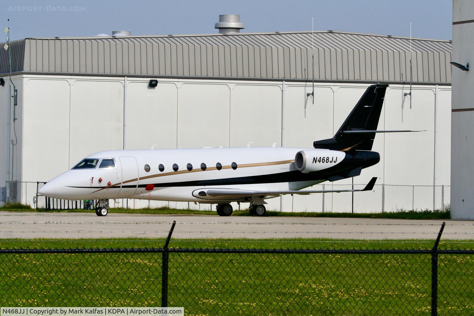 N468JJ, 2005 Israel Aircraft Industries Gulfstream 200 C/N 123, Gulfstream200 N466JJ at KDPA
