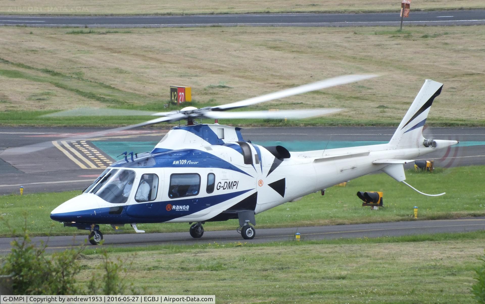 G-DMPI, 1997 Agusta A-109E Power C/N 11011, G-DMPI at Gloucestershire Airport.