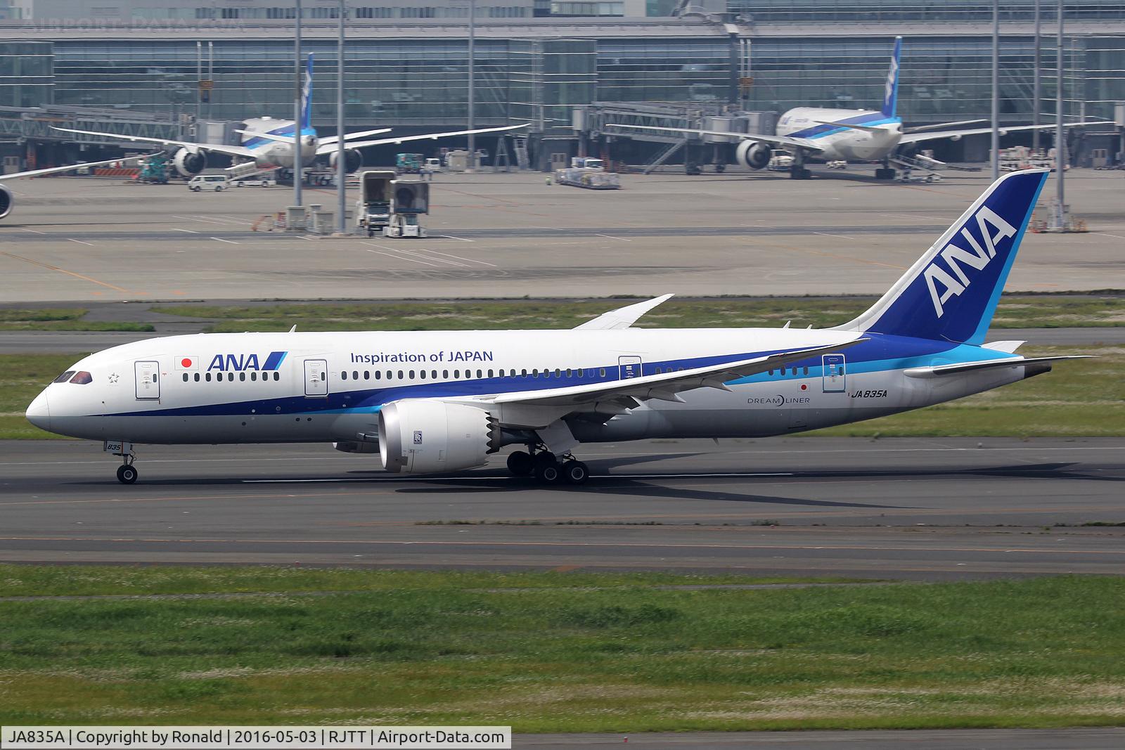 JA835A, Boeing 787-8 Dreamliner Dreamliner C/N 34525, at hnd