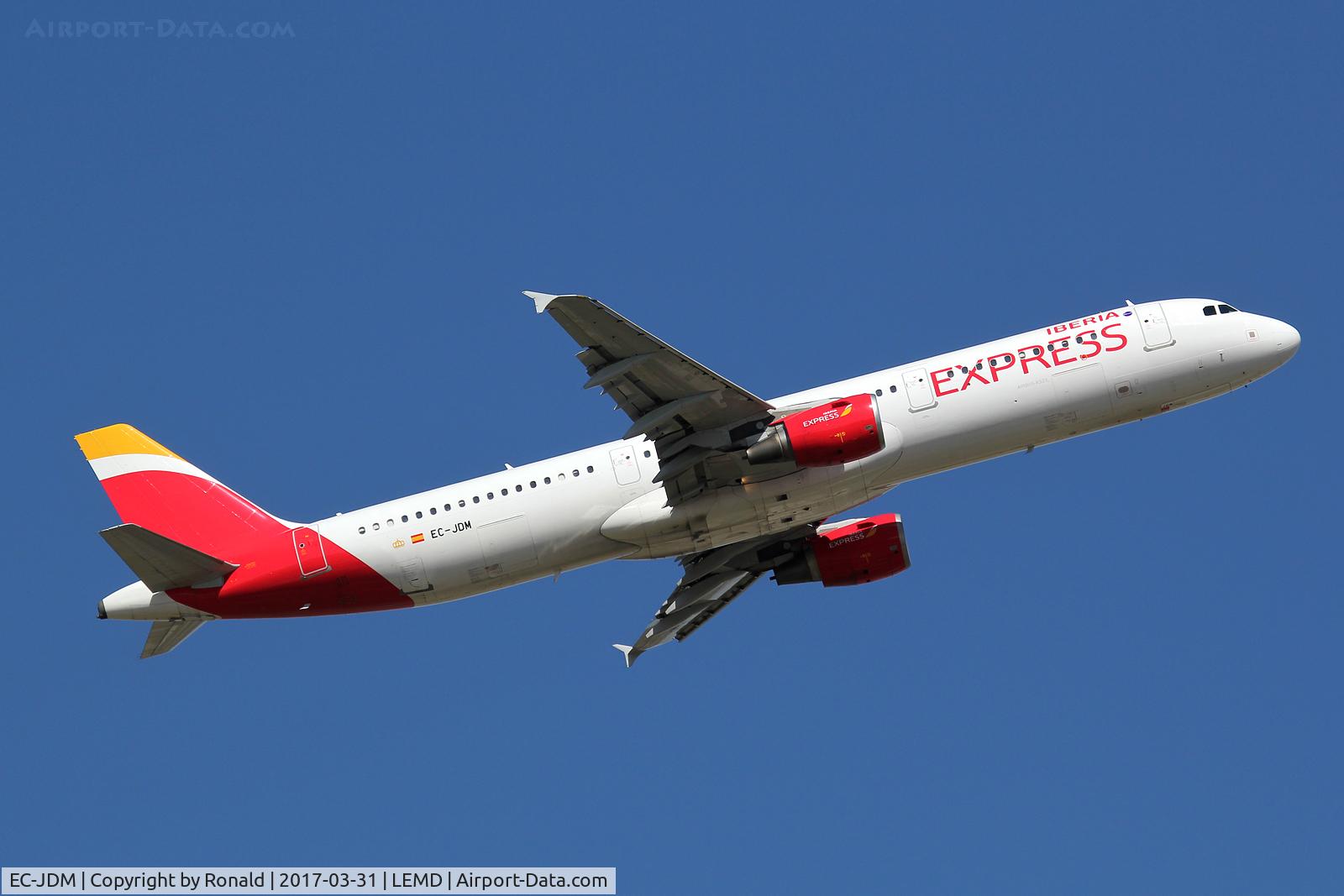 EC-JDM, 2004 Airbus A321-211 C/N 2357, at mad
