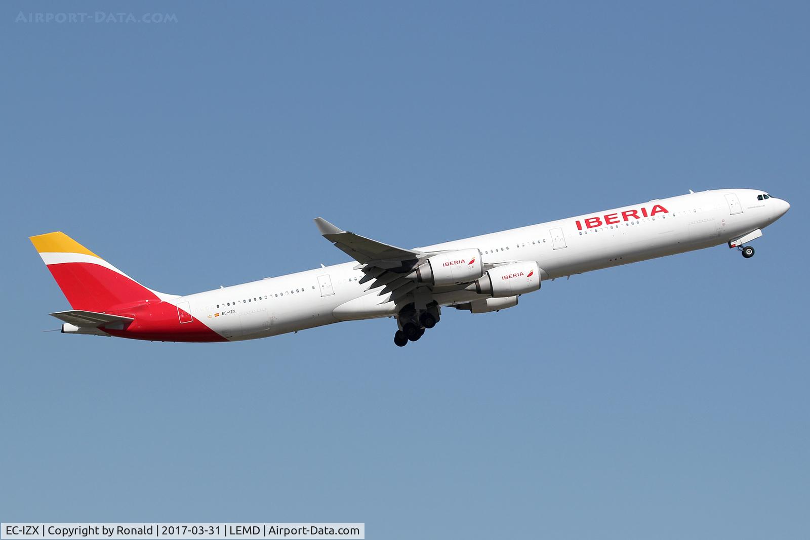 EC-IZX, 2004 Airbus A340-642 C/N 601, at mad