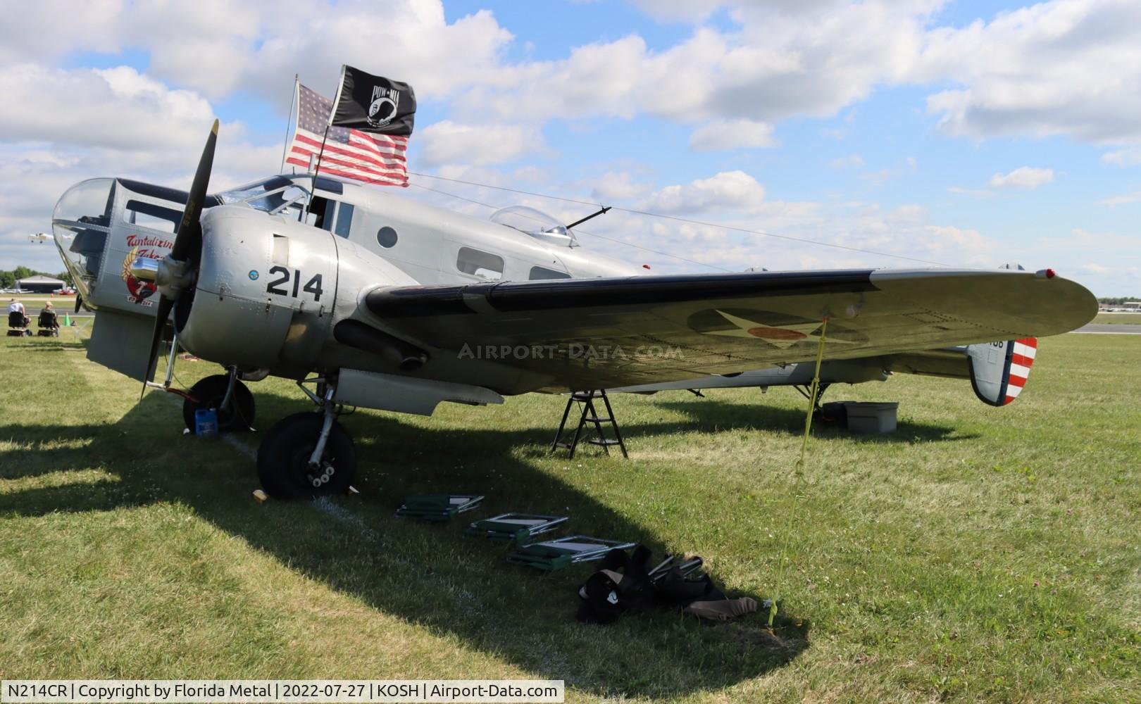 N214CR, 1958 Beech AT-11 Kansan C/N 912, OSH 2022