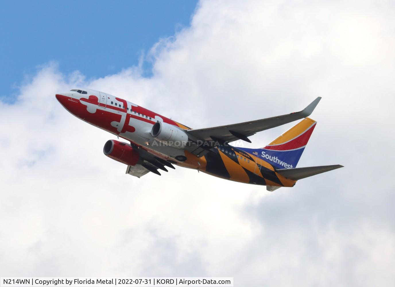N214WN, 2005 Boeing 737-7H4 C/N 32486, ORD 2022