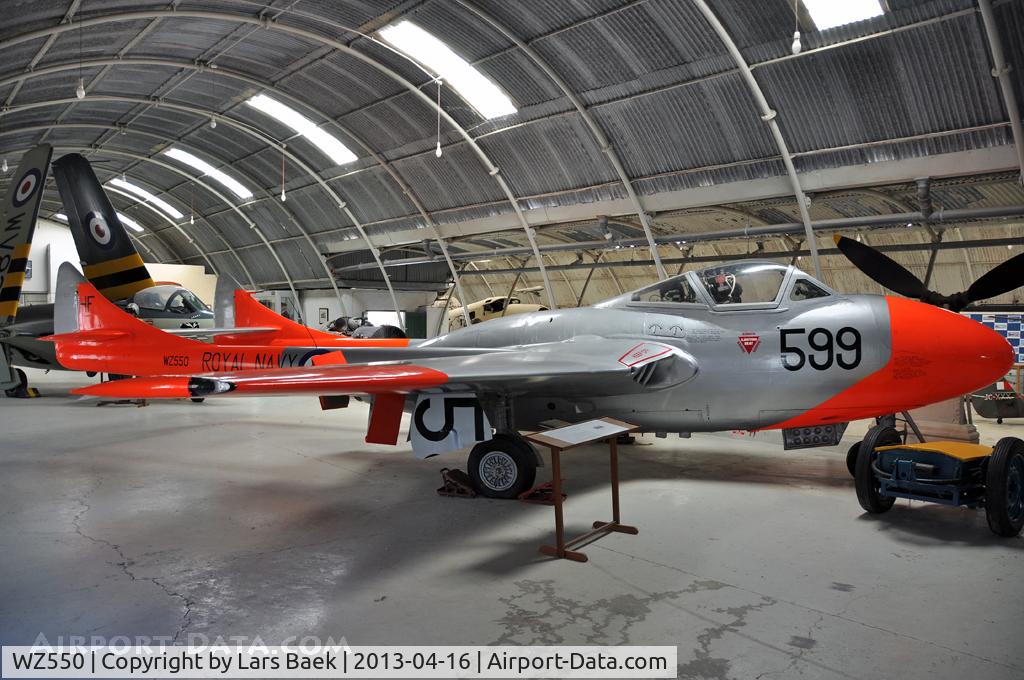 WZ550, 1953 De Havilland DH-115 Vampire T.11 C/N 15109, Air Museum Malta
