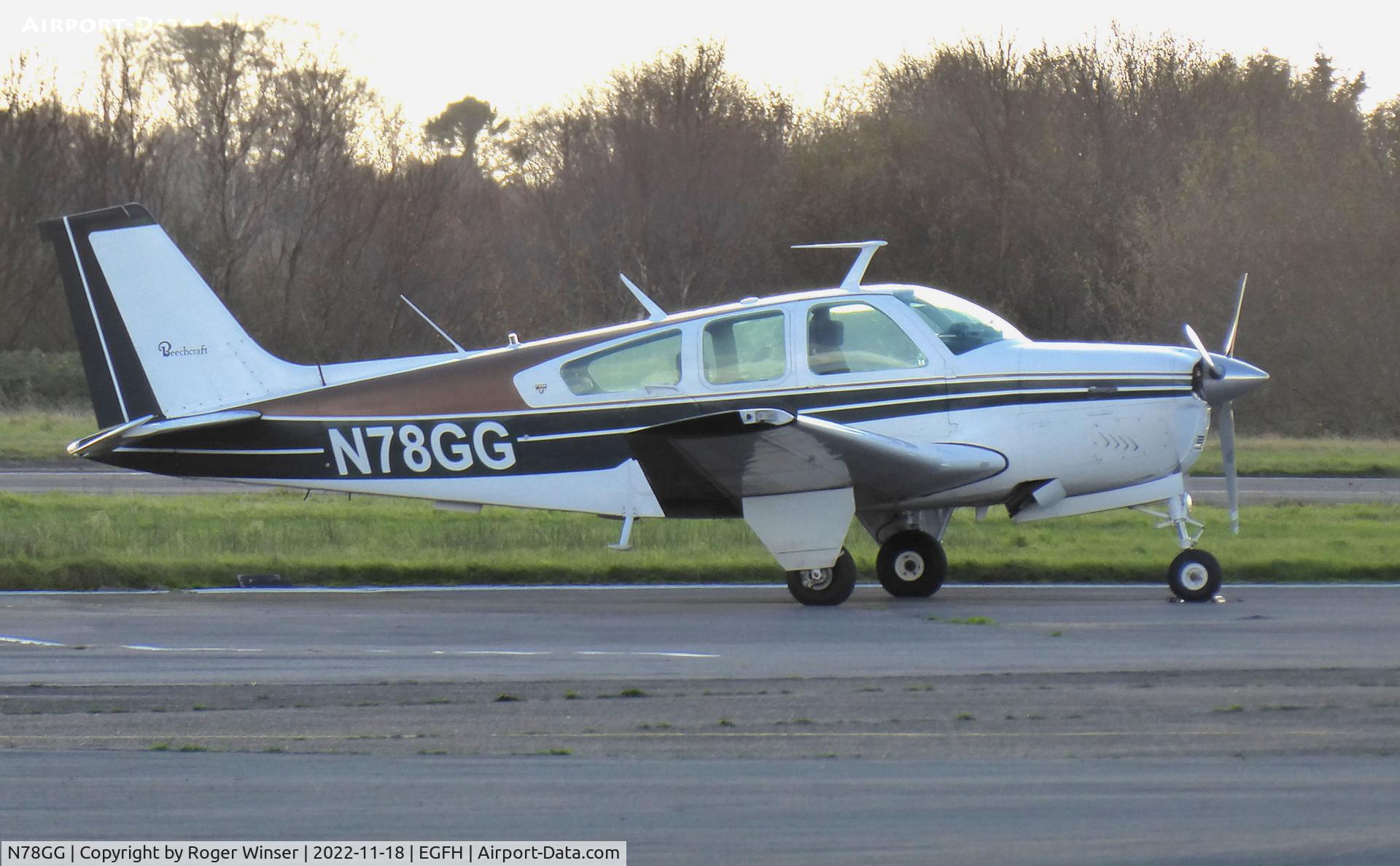 N78GG, 1977 Beech F33A Bonanza C/N CE-699, Visiting Bonanza.