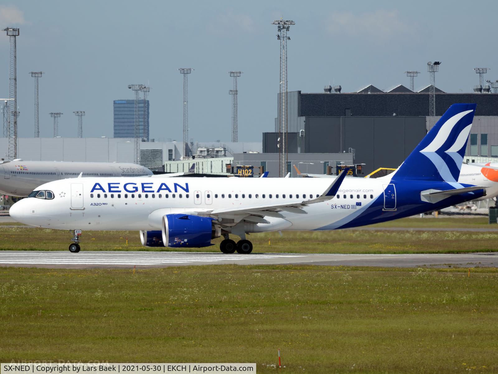 SX-NED, 2020 Airbus A320-271N C/N 10047, RWY22L departing
