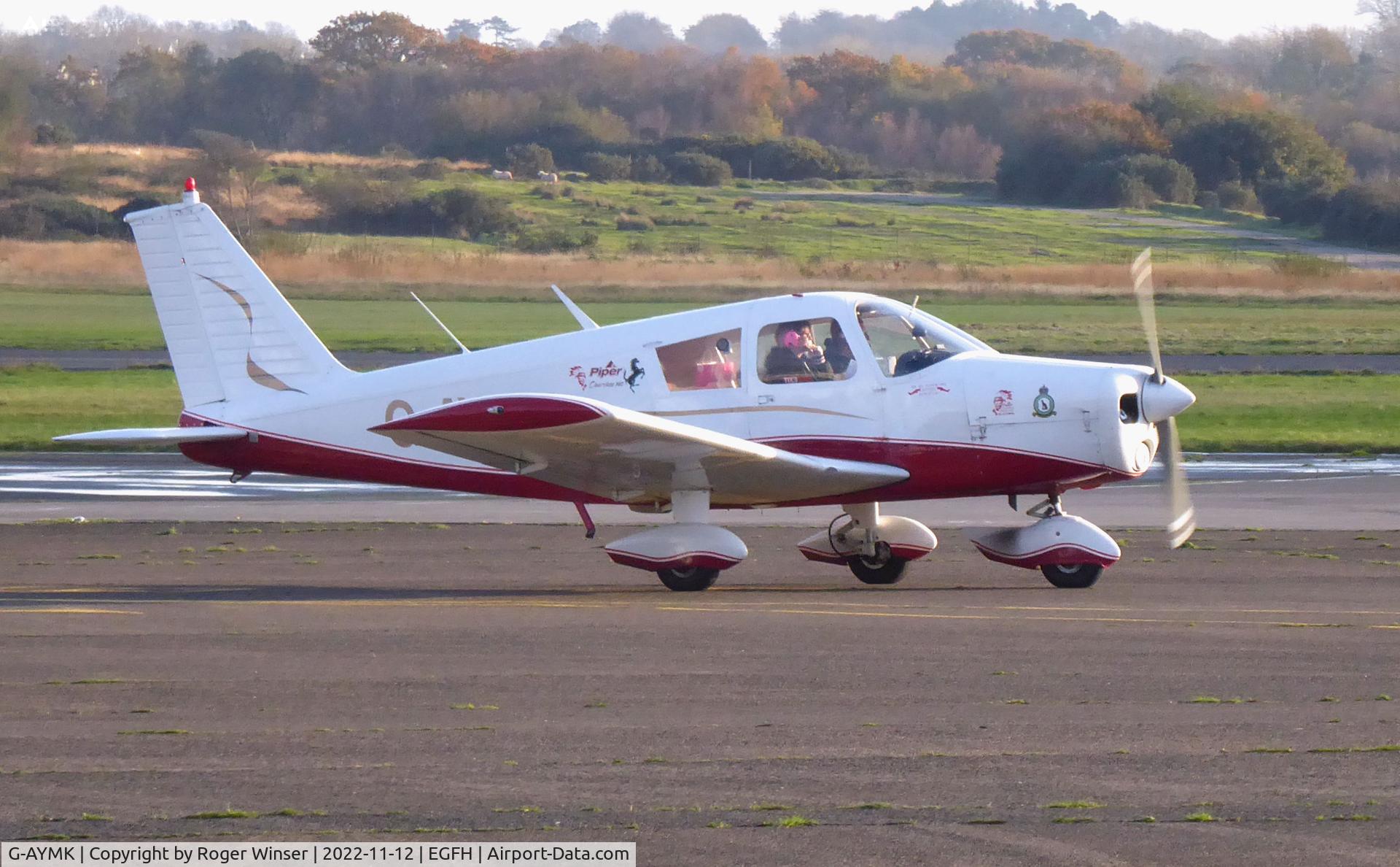 G-AYMK, 1970 Piper PA-28-140 Cherokee C C/N 28-26772, Visiting Cherokee.