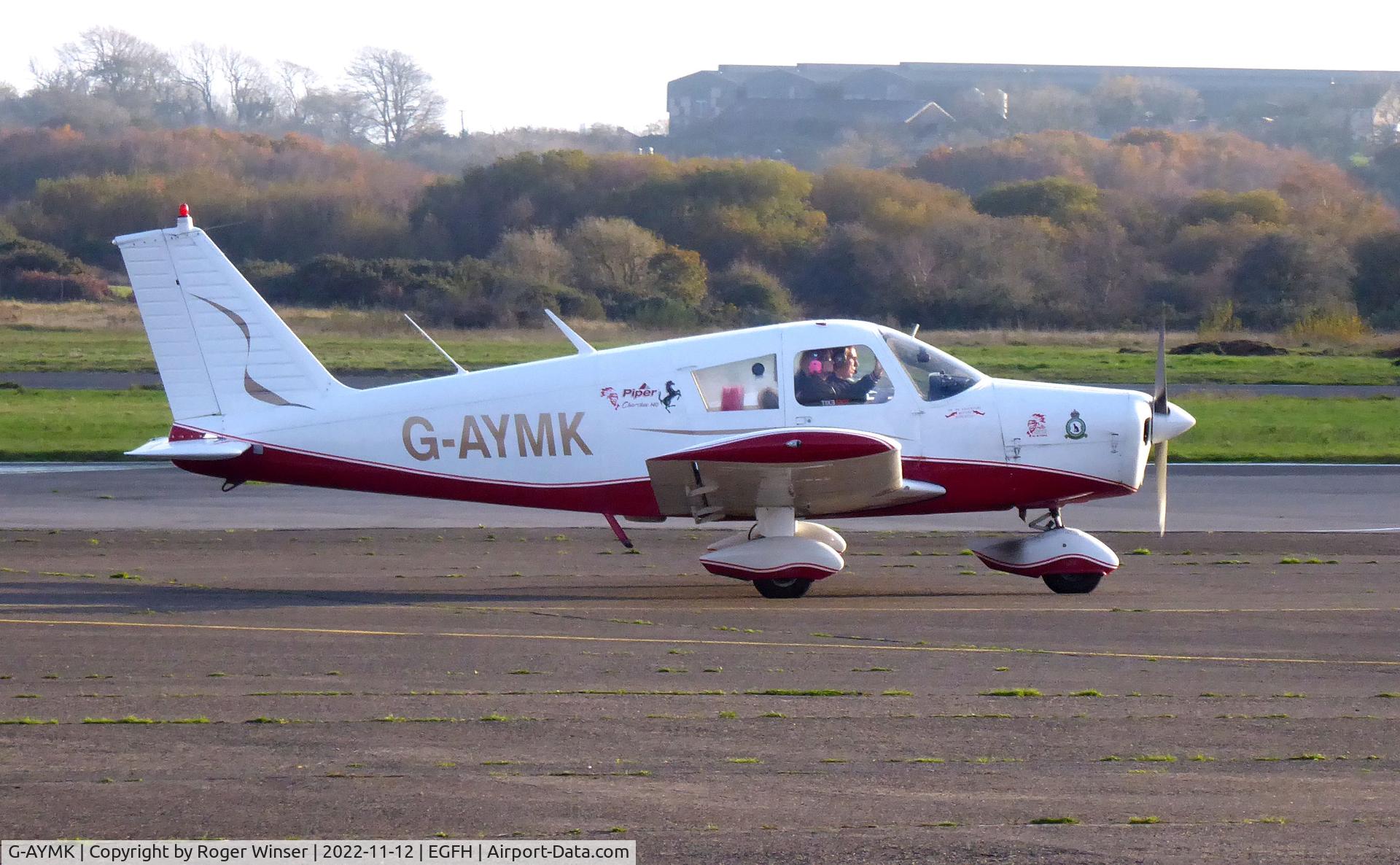 G-AYMK, 1970 Piper PA-28-140 Cherokee C C/N 28-26772, Visiting Cherokee.
