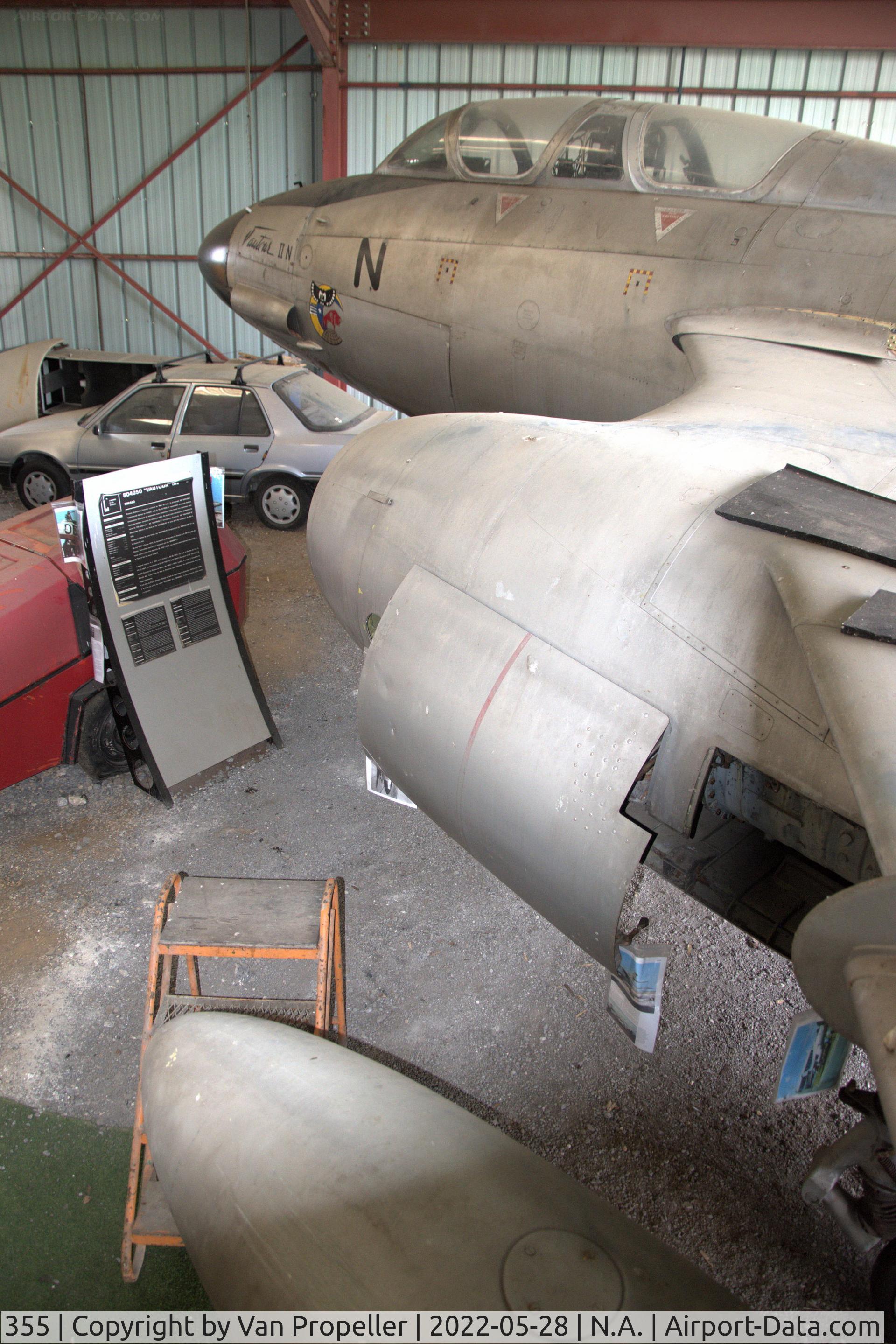 355, Sud Aviation SO.4050 Vautour IIN C/N 125, French Air Force Sud Aviation S.O.4050 Vautour IIN interceptor in the Industry and Aviation Museum in Albert, France, 2022