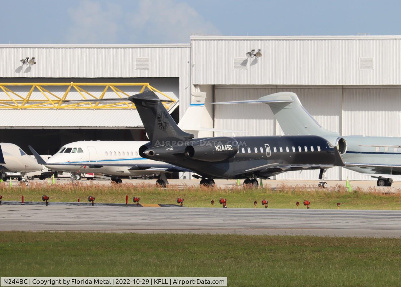 N244BC, 2007 Bombardier BD-700-1A11 Global 5000 C/N 9269, FLL 2022