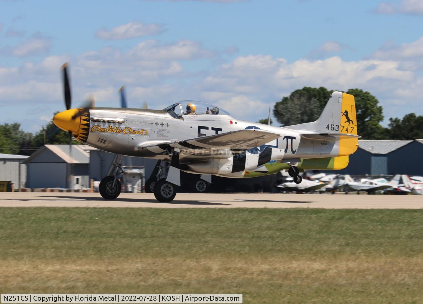 N251CS, North American F-51D Mustang C/N 44-74977N, OSH 2022