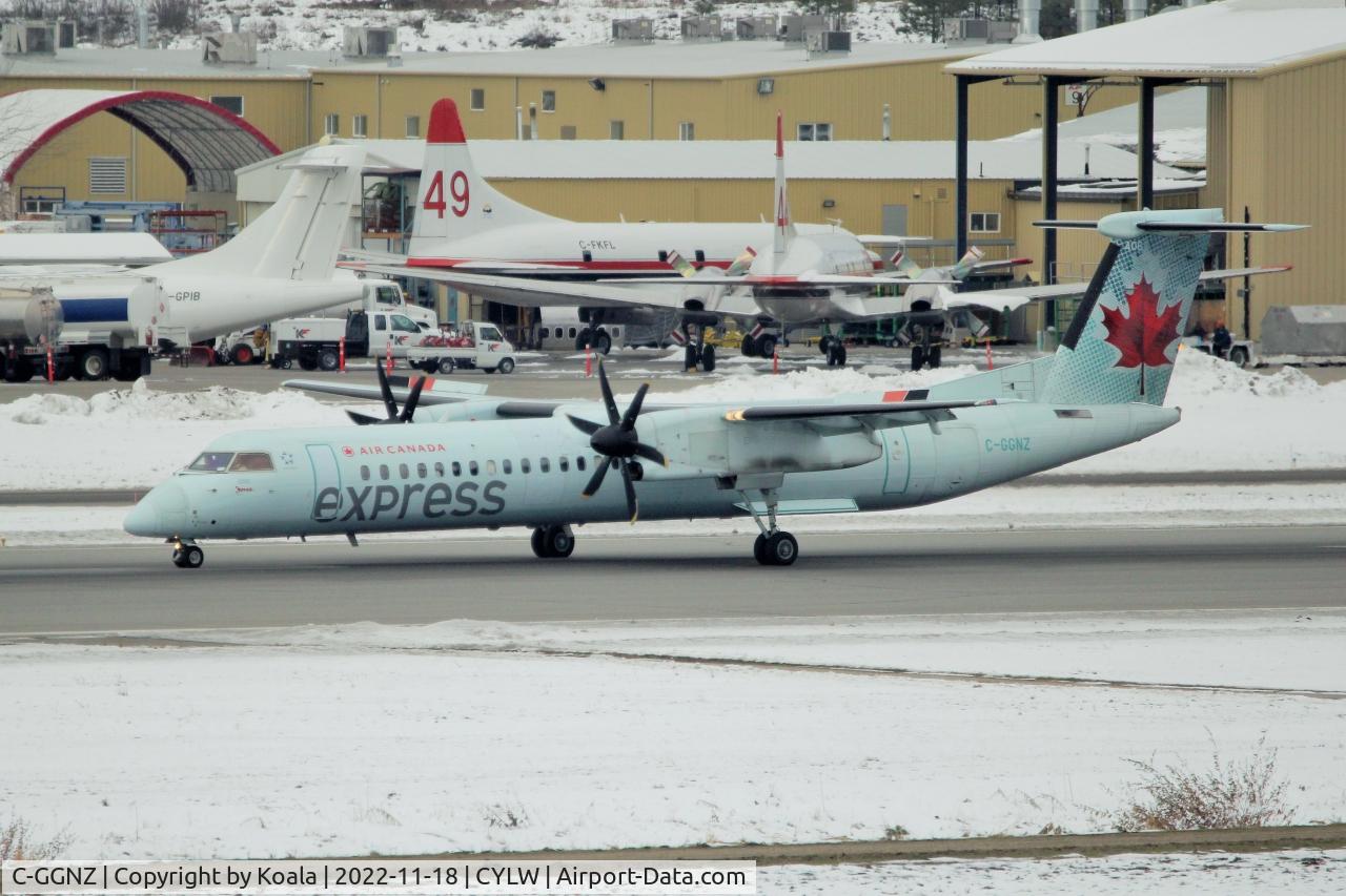 C-GGNZ, 2011 De Havilland Canada DHC-8-402Q Dash 8 C/N 4384, Arrival from Vancouver.