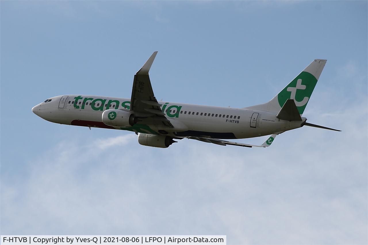 F-HTVB, 2016 Boeing 737-8K2 C/N 62161, Boeing 737-8K2, Climbing from rwy 24, Paris Orly airport (LFPO-ORY)