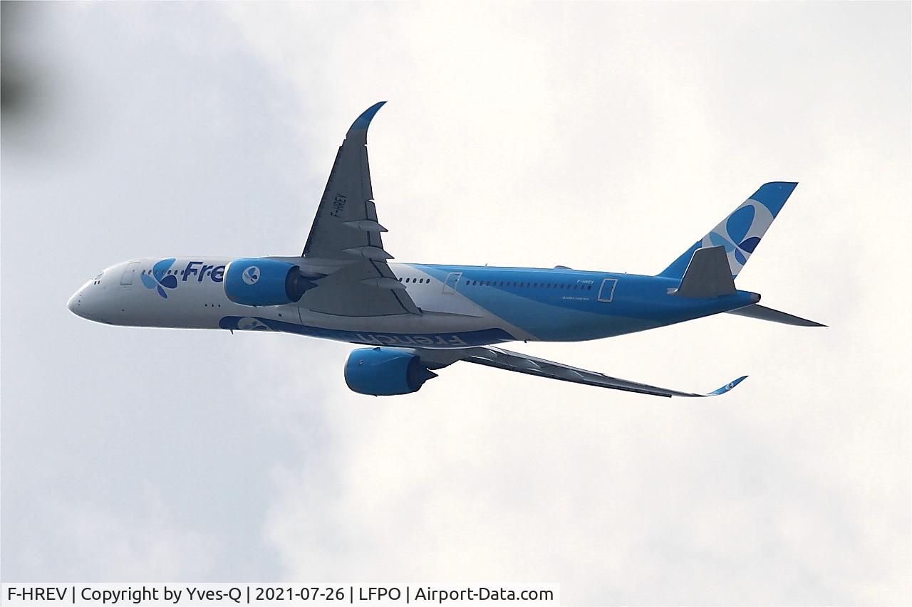 F-HREV, 2017 Airbus A350-941 C/N 193, Airbus A350-941, Climbing from rwy 24, Paris Orly airport (LFPO-ORY)