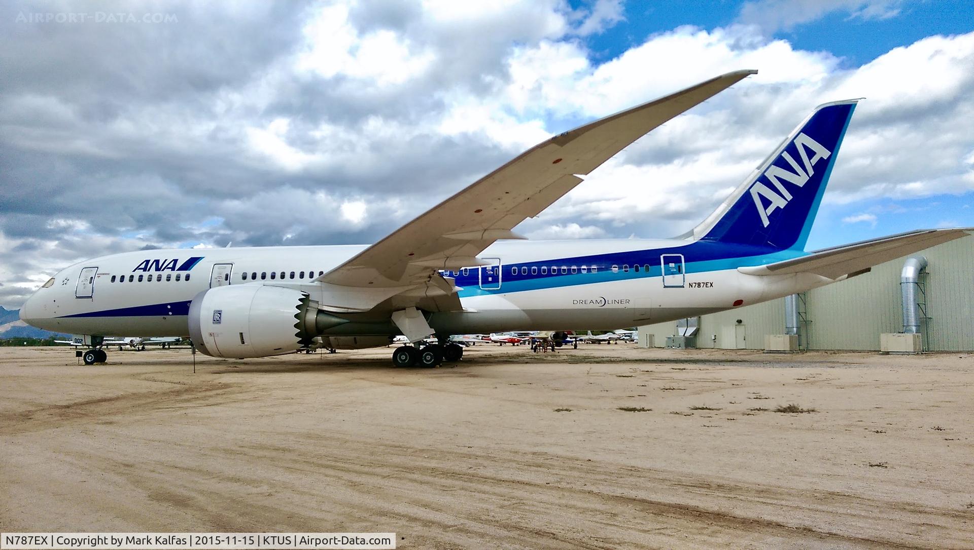N787EX, 2009 Boeing 787-8 Dreamliner C/N 40691, B788, N787EX at Pima.