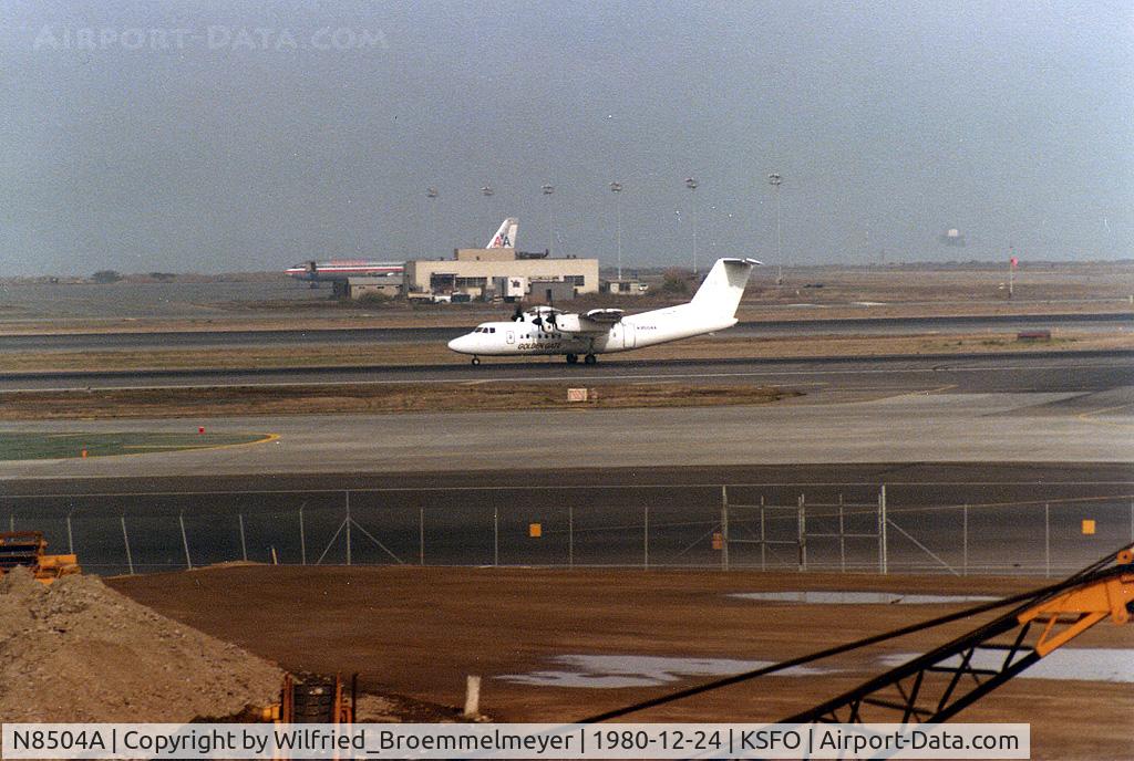 N8504A, 1980 DeHavilland DHC-7-102 C/N 33, At San Francisco Airport.