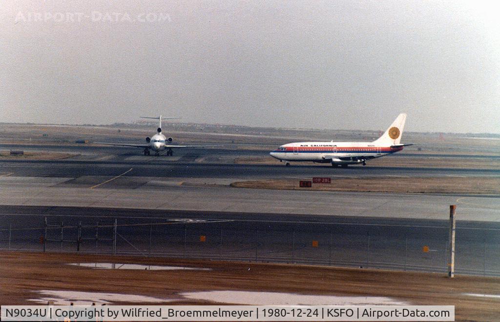 N9034U, 1968 Boeing 737-222 C/N 19072, United Airlines leased to Air California.
