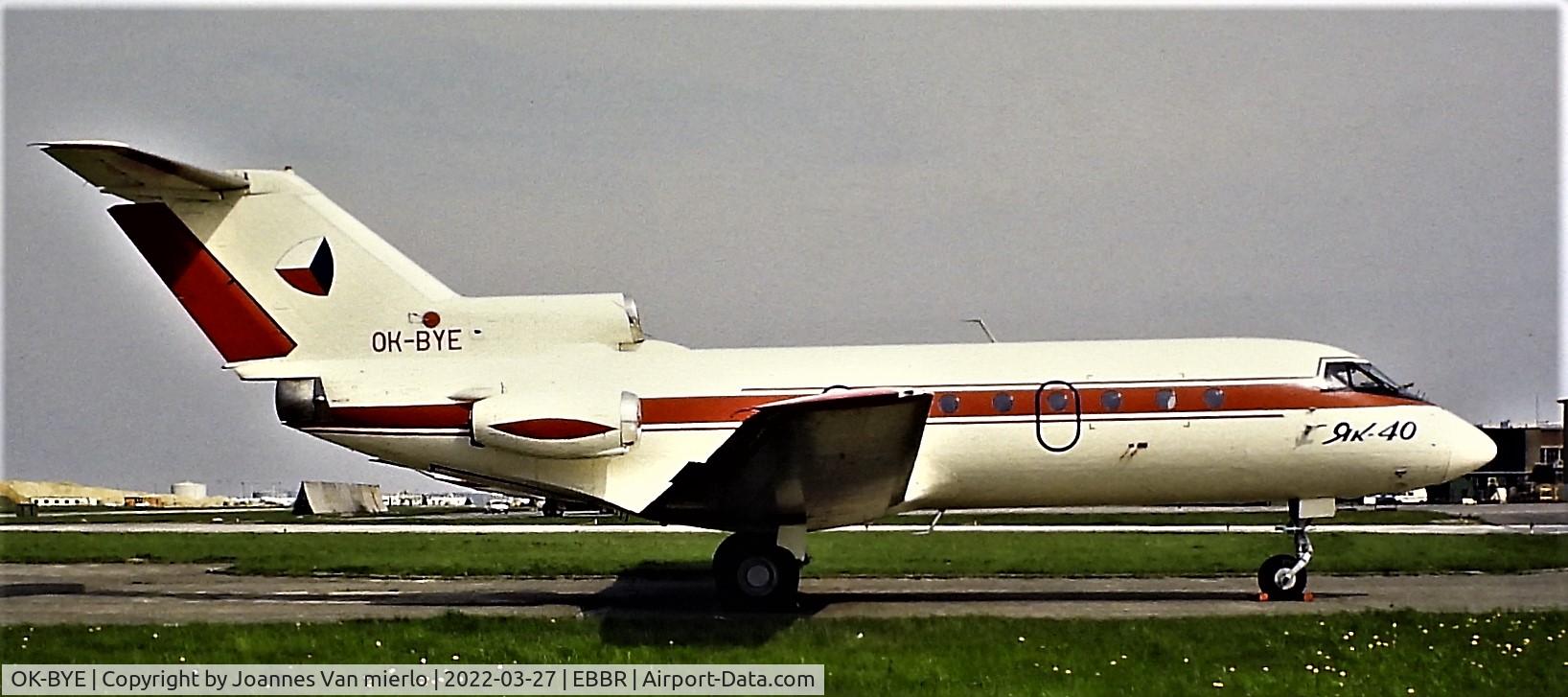 OK-BYE, 1974 Yakovlev Yak-40 C/N 9440338, Brussels
