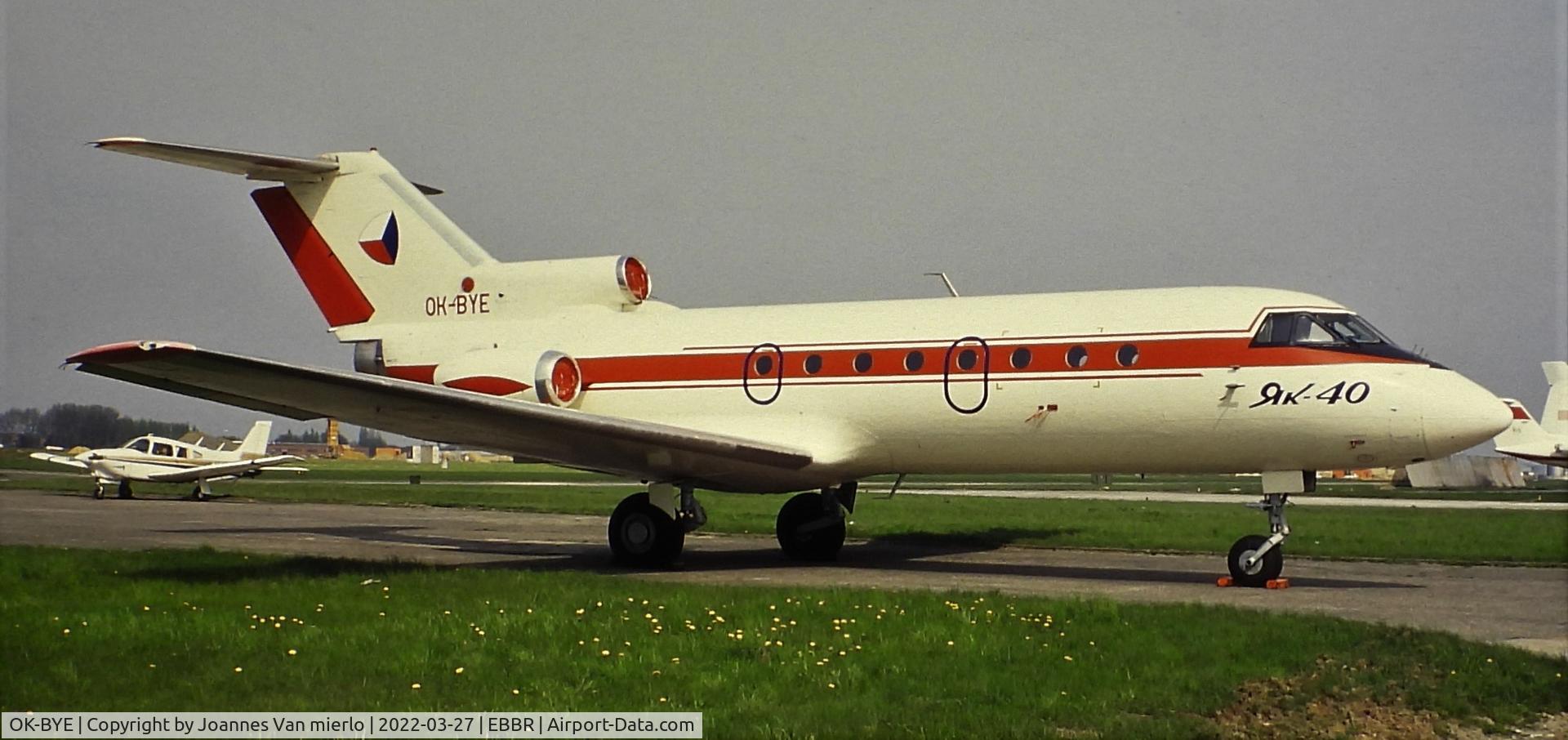 OK-BYE, 1974 Yakovlev Yak-40 C/N 9440338, Brussels