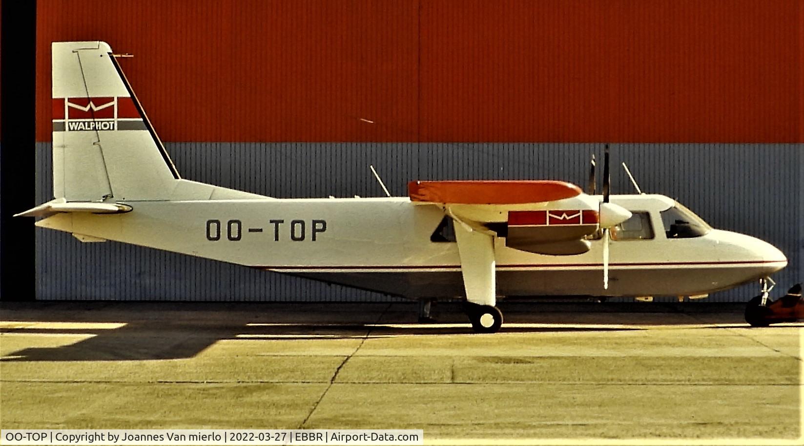 OO-TOP, 1975 Britten-Norman BN-2A-27 Islander C/N 424, Belgium