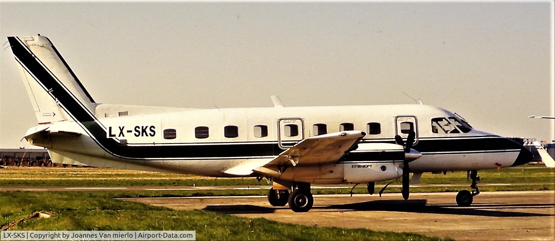 LX-SKS, 1982 Embraer EMB-110P1 Bandeirante C/N 110381, Brussels