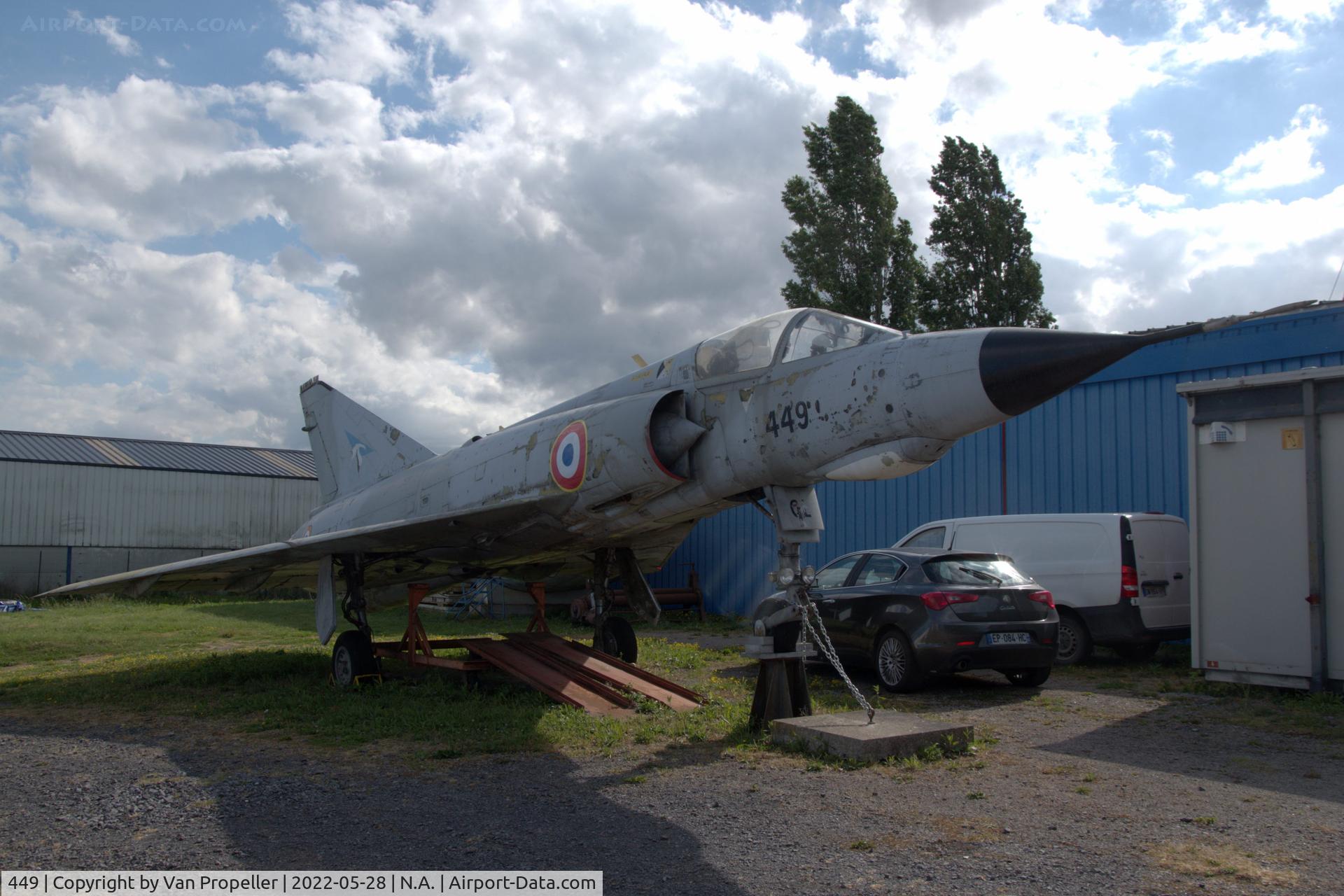 449, 1965 Dassault Mirage IIIE C/N 449, French Air Force Dassault Mirage IIIE in the Industry and Aviation Museum in Albert, France, 2022