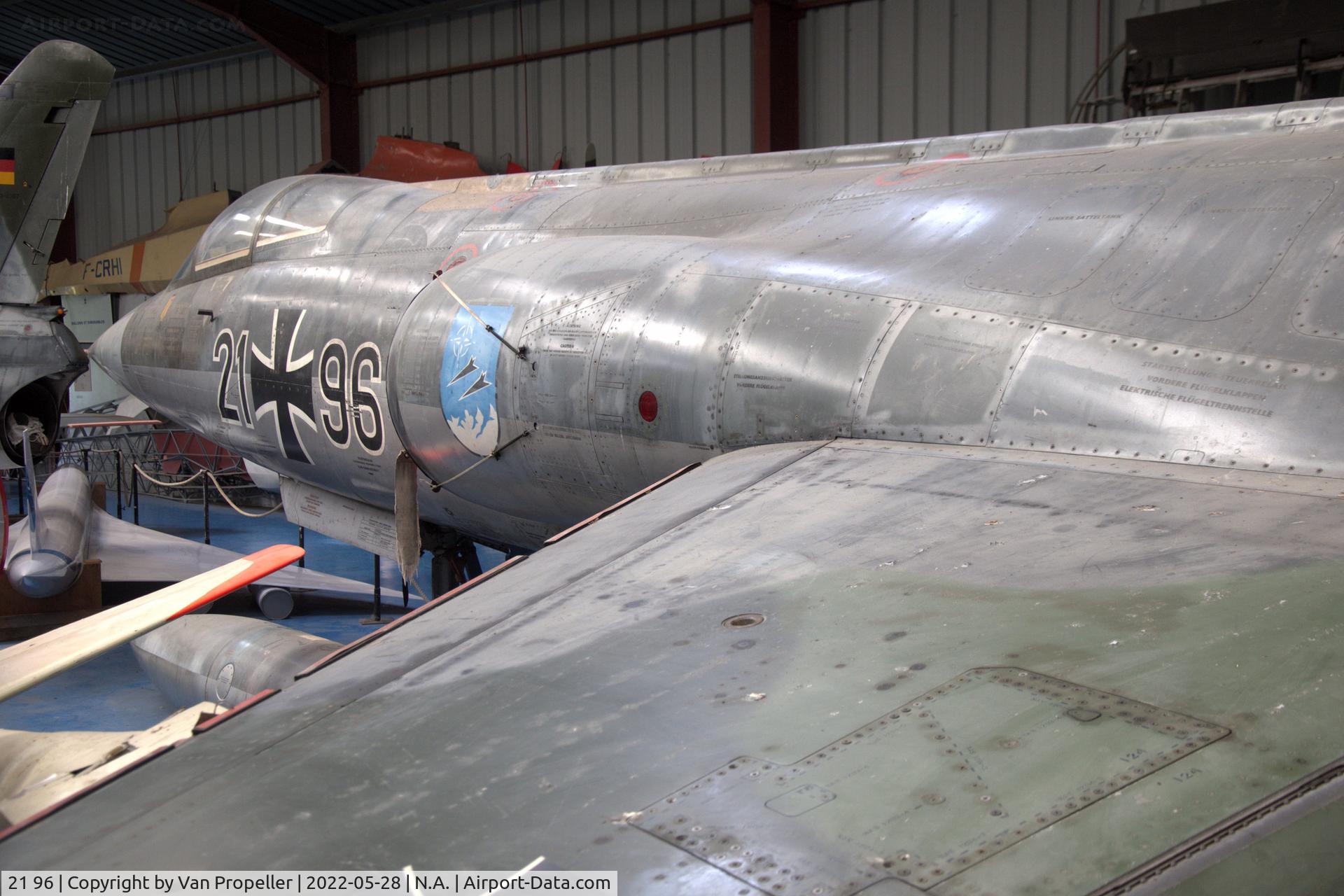 21 96, Lockheed F-104G Starfighter C/N 683-7065, Luftwaffe Lockheed F-104G Starfighter preserved in the Industry and Aviation Museum in Albert, France, 2022