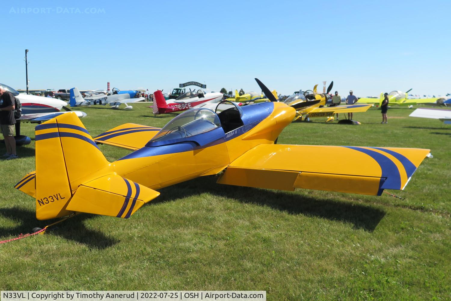 N33VL, 1994 Vans RV-3 C/N 11043, 1994 Vans RV-3, c/n: 11043, AirVenture 2022