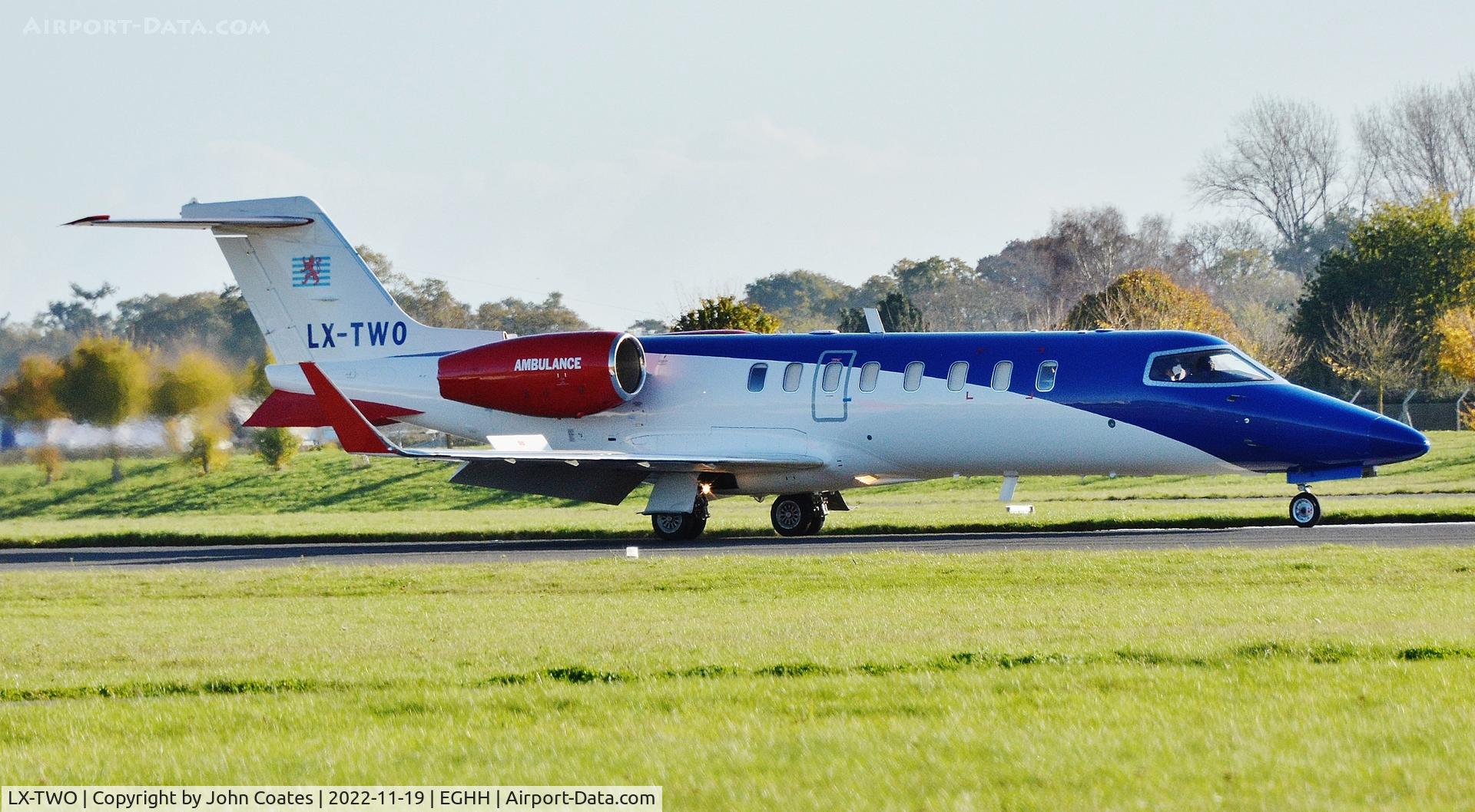 LX-TWO, 2008 Learjet 45 C/N 362, Arriving on 26