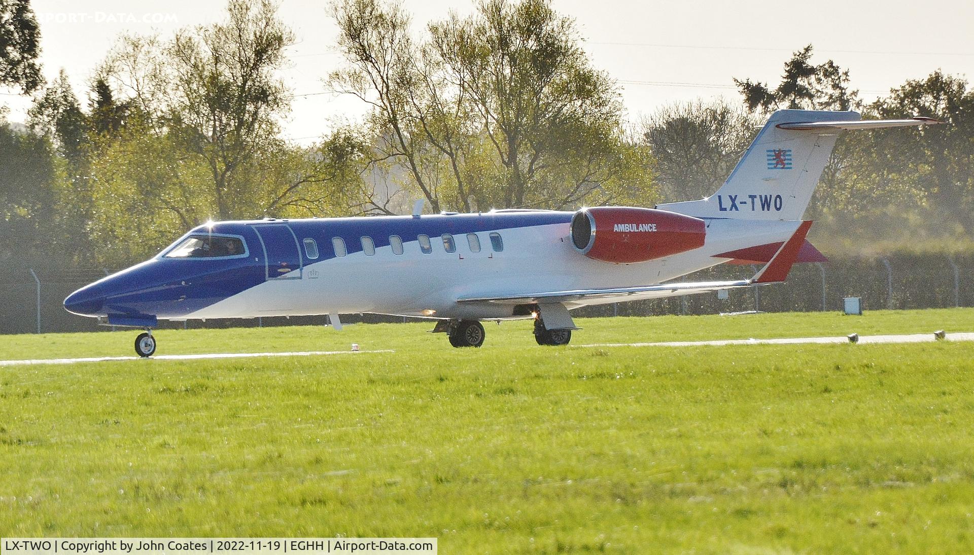 LX-TWO, 2008 Learjet 45 C/N 362, Backtracking on 26