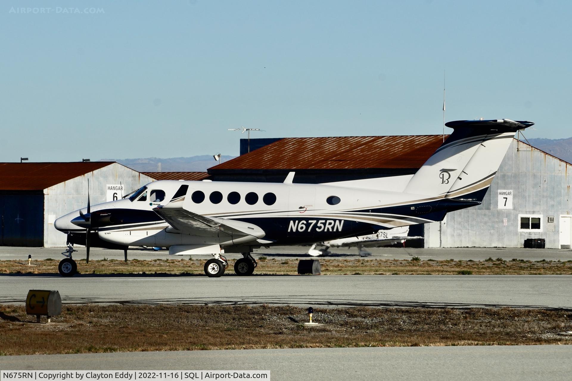 N675RN, 2020 Raytheon Aircraft Company B200 King Air C/N BB-1676, San Carlos Airport Calfiornia 2022.