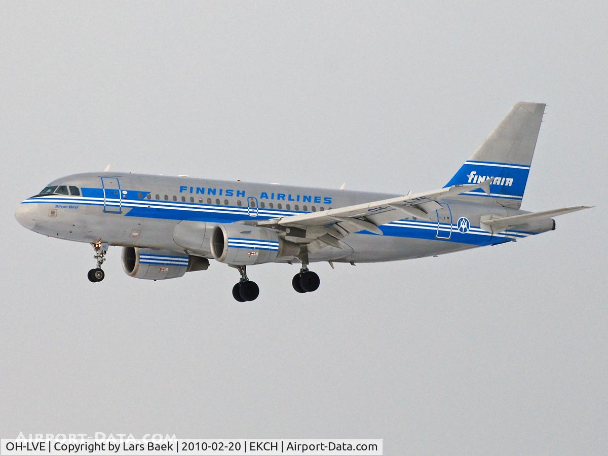 OH-LVE, 2002 Airbus A319-112 C/N 1791, RWY22L, Cold grey Winter Day