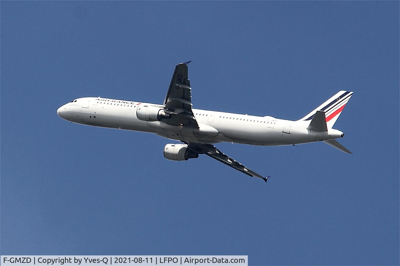 F-GMZD, 1995 Airbus A321-111 C/N 0529, Airbus A321-111, Climbing from rwy 24, Paris-Orly airport (LFPO-ORY)