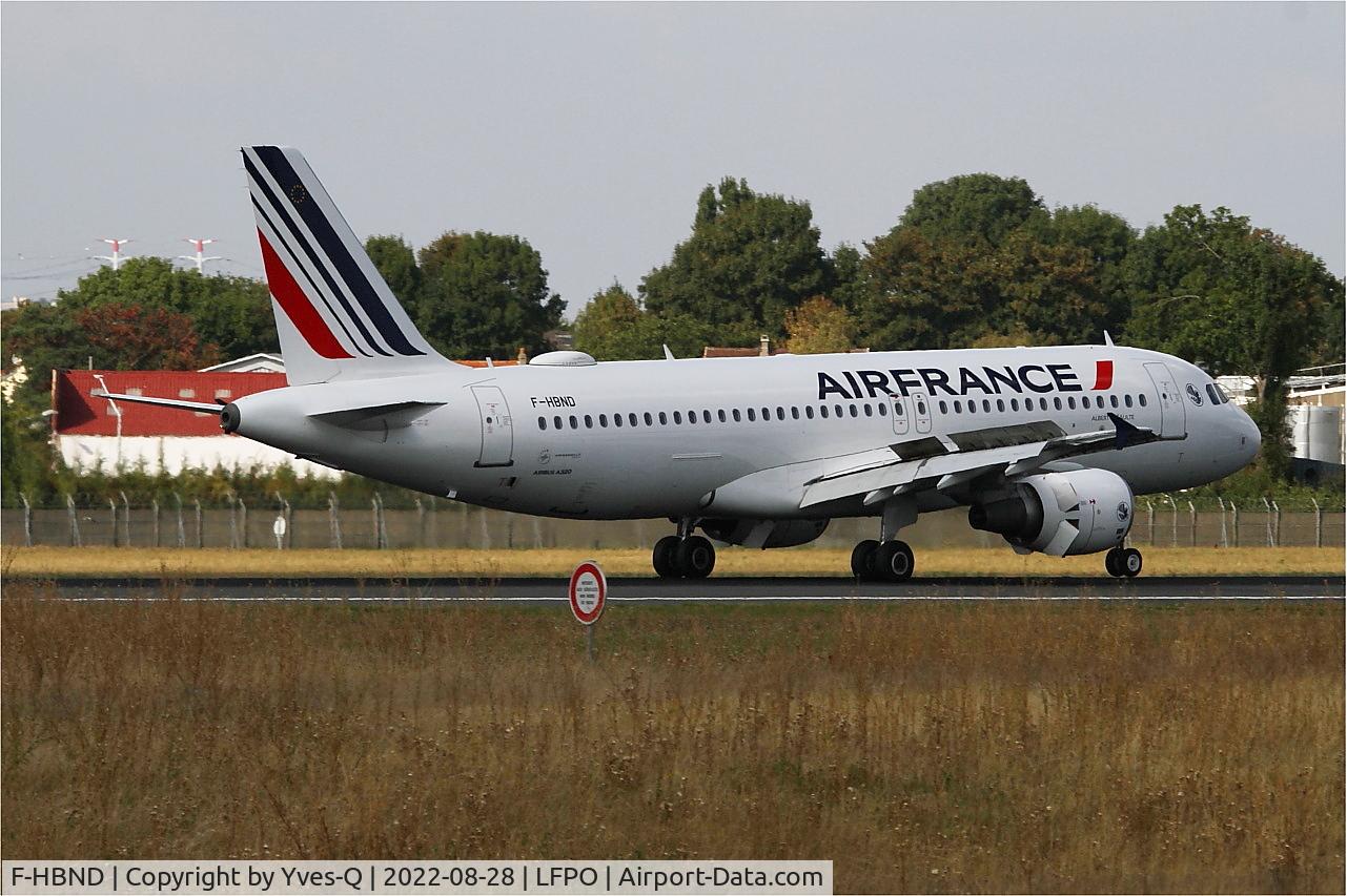 F-HBND, 2011 Airbus A320-214 C/N 4604, Airbus A320-214, Reverse thrust landing rwy 06, Paris Orly airport (LFPO-ORY)