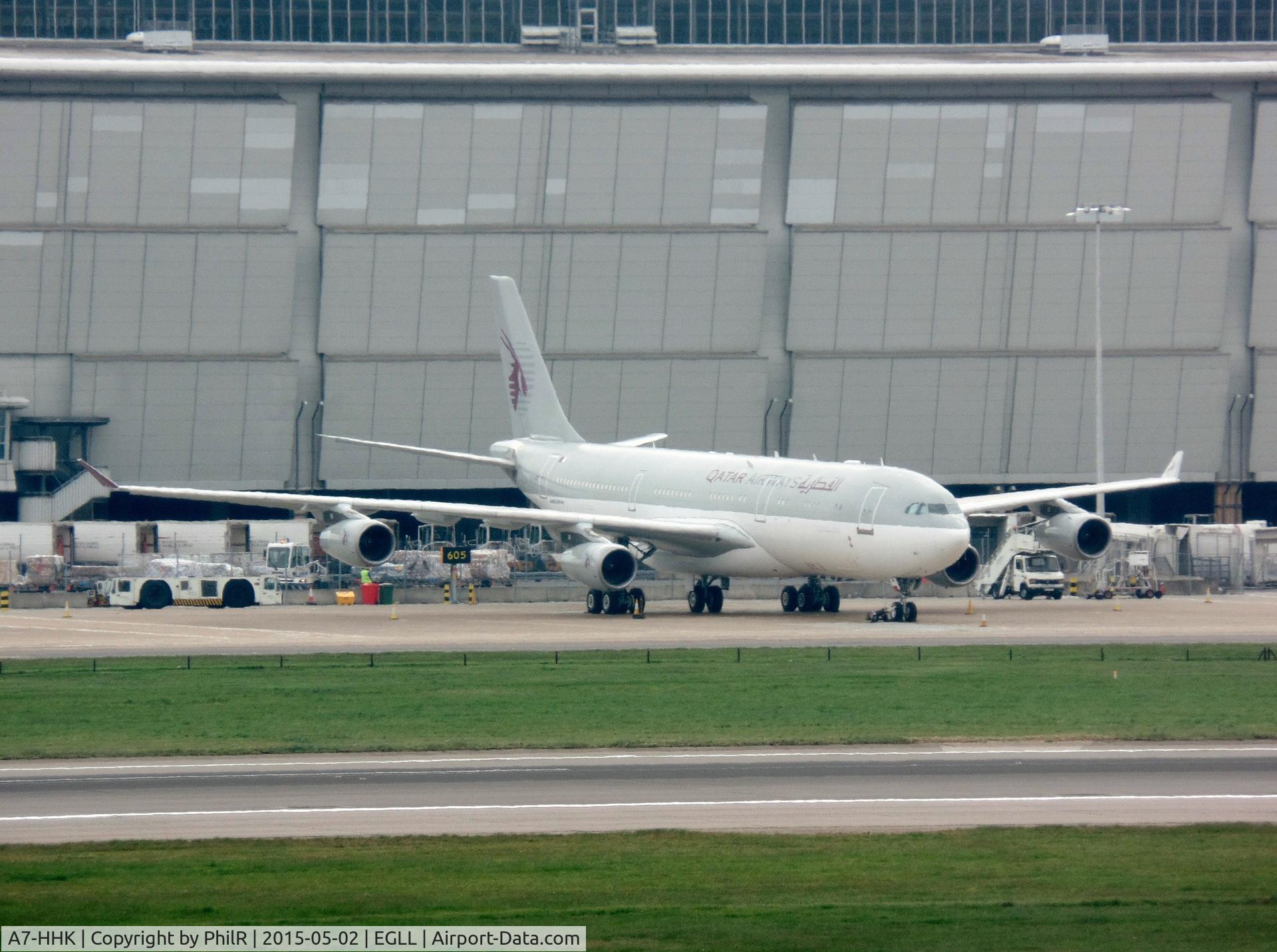 A7-HHK, 1993 Airbus A340-211 C/N 026, A7-HHK 1993 Airbus A340-200 Qatar Amiri Flight Heathrow