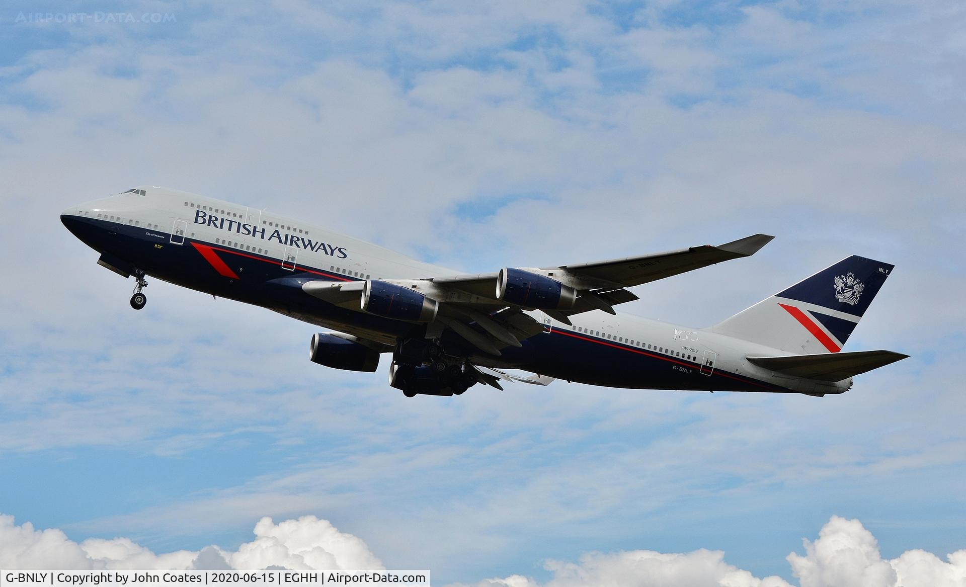 G-BNLY, 1993 Boeing 747-436 C/N 27090, Climbing away from 26