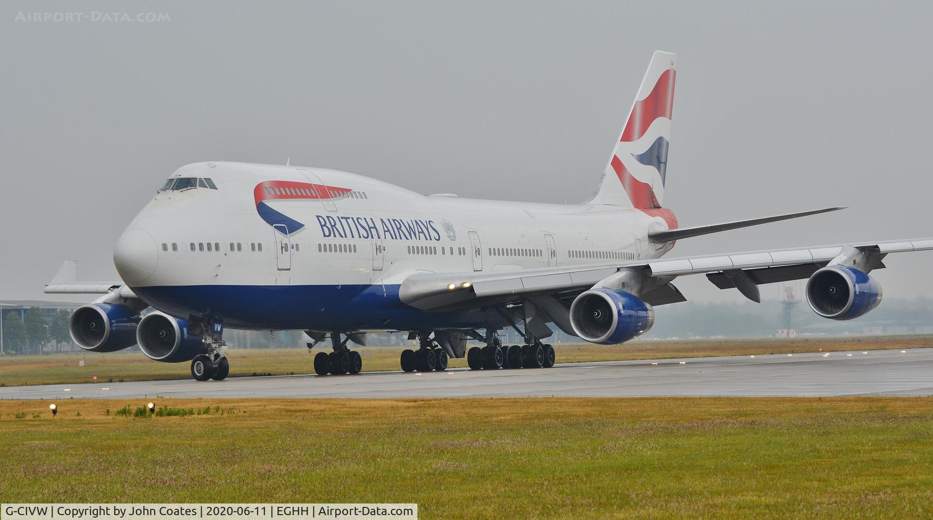 G-CIVW, 1998 Boeing 747-436 C/N 25822, About to 180 on arrival