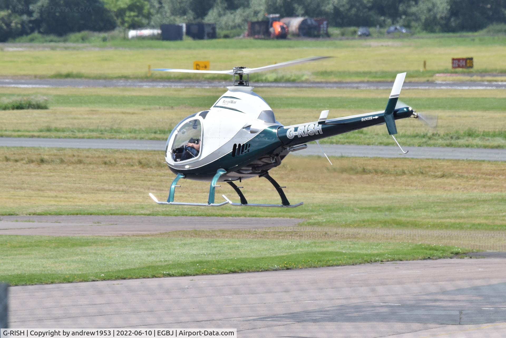 G-RISH, 2005 Rotorway Exec 162F C/N 6926, G-RISH at Gloucestershire Airport.