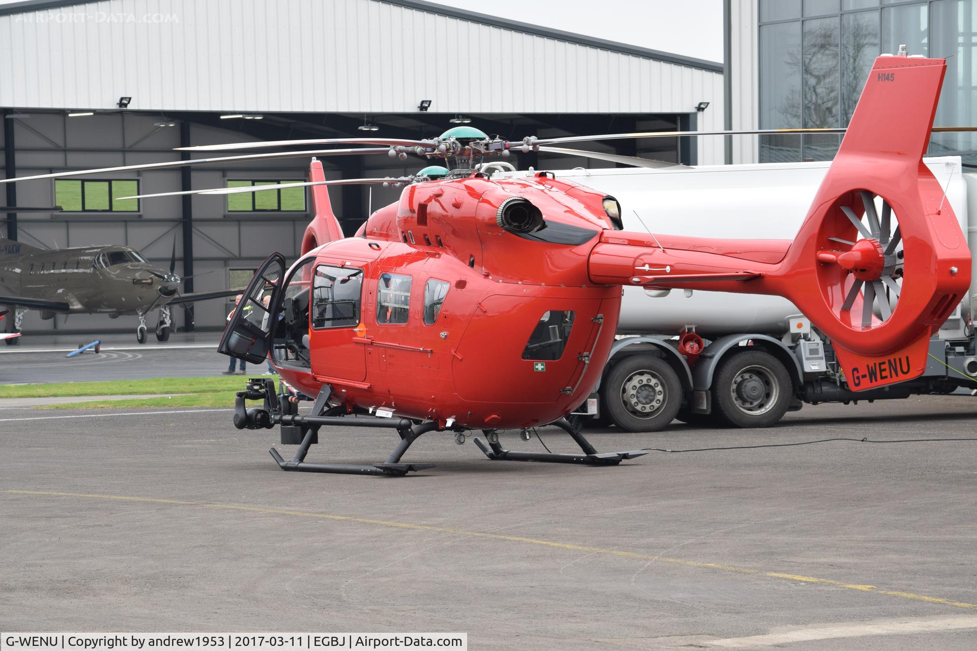 G-WENU, 2016 Airbus Helicopters H-145 (BK-117D-2) C/N 20112, G-WENU at Gloucestershire Airport.