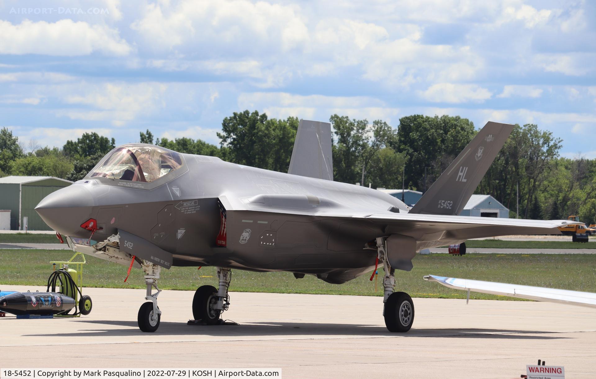 18-5452, Lockheed Martin F-35A Lightning II C/N AF-280, Lockheed Martin F-35A Lightning II